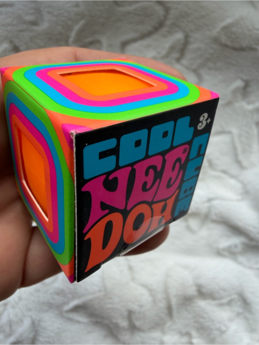 🧡🧊 **NIB – ORANGE NEEDOH COOL CUBE MINI SQUISHY!** 🧊🧡